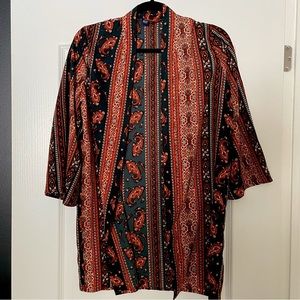 UK2LA Boho 3/4 Sleeve Coverup/Kimono